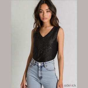 Vintage 90s Joseph A sparkling sequin sweater